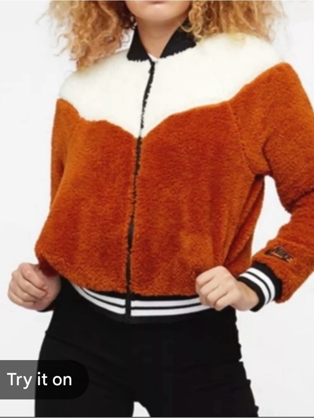 Nike Colorblock Sherpa Bomber Jacket